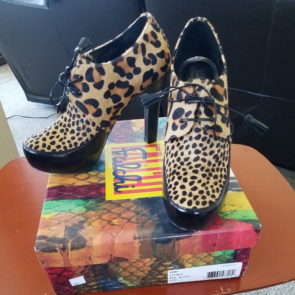 Leopard Print Bootie - image 1